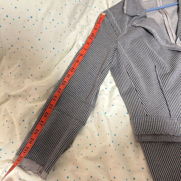 Marithe Francois Girbaud Designer Striped Blazer - Size US 7 - Picture 11 of 11